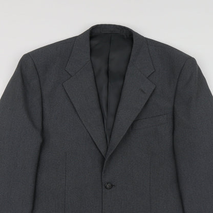 Mens UK Size M Lee Greenwood Regular Grey Suit Jacket