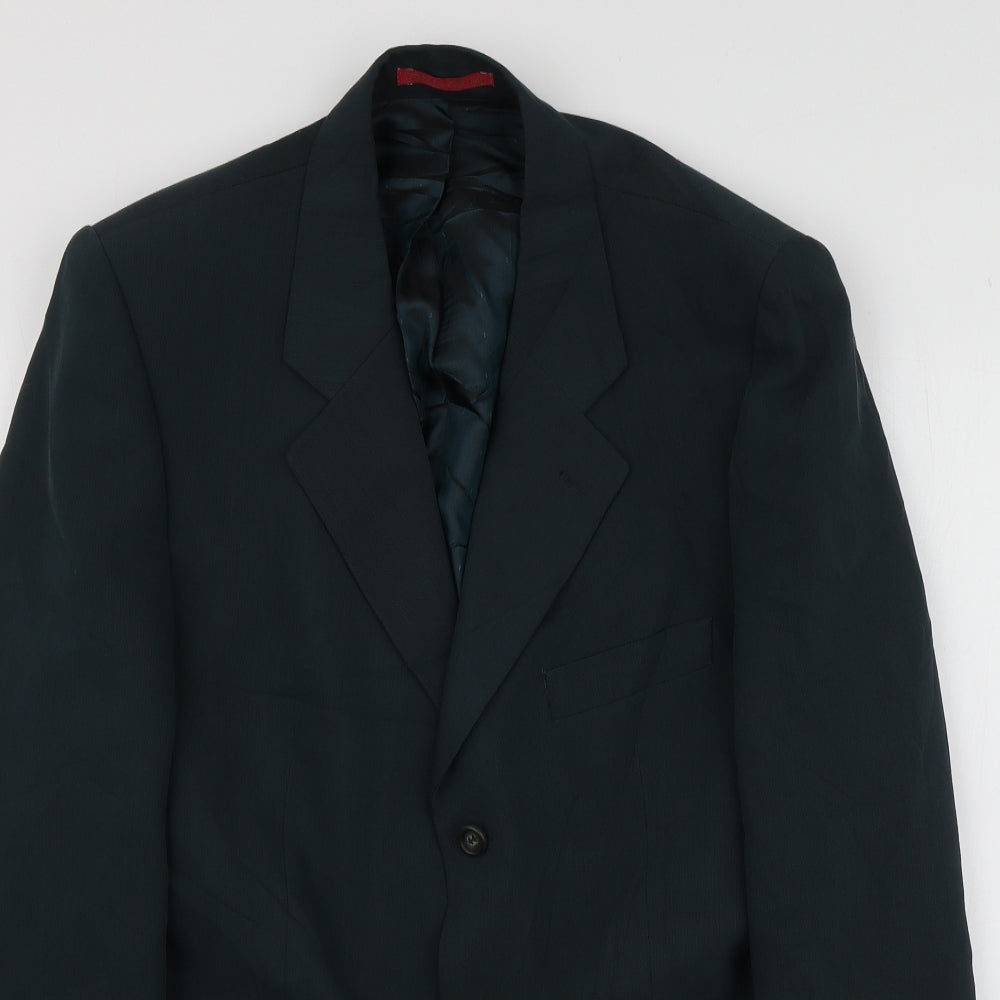 Mens UK Size M Debenhams Regular Green Suit Jacket