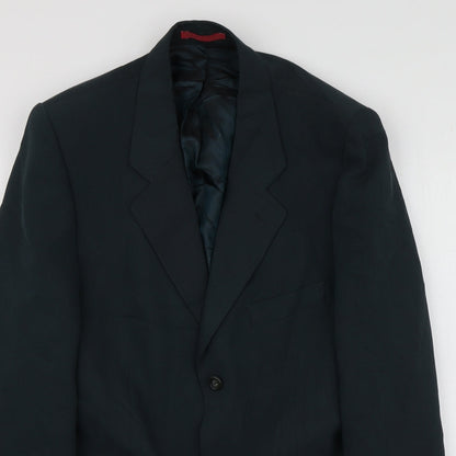 Mens UK Size M Debenhams Regular Green Suit Jacket