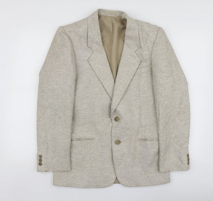 Collier Womens Beige  Polyester Jacket Suit Jacket Size L