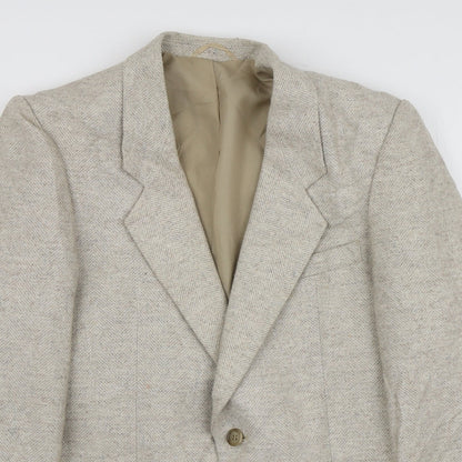 Collier Womens Beige  Polyester Jacket Suit Jacket Size L