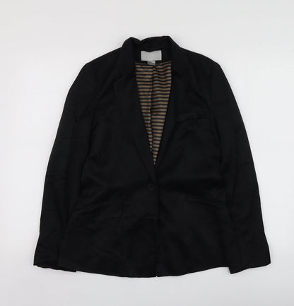 Womens UK Size 36 H&M Regular Black Suit Jacket