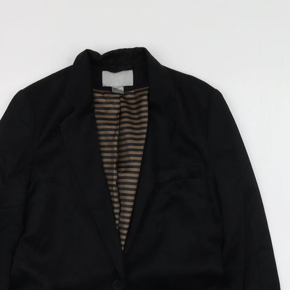 Womens UK Size 36 H&M Regular Black Suit Jacket