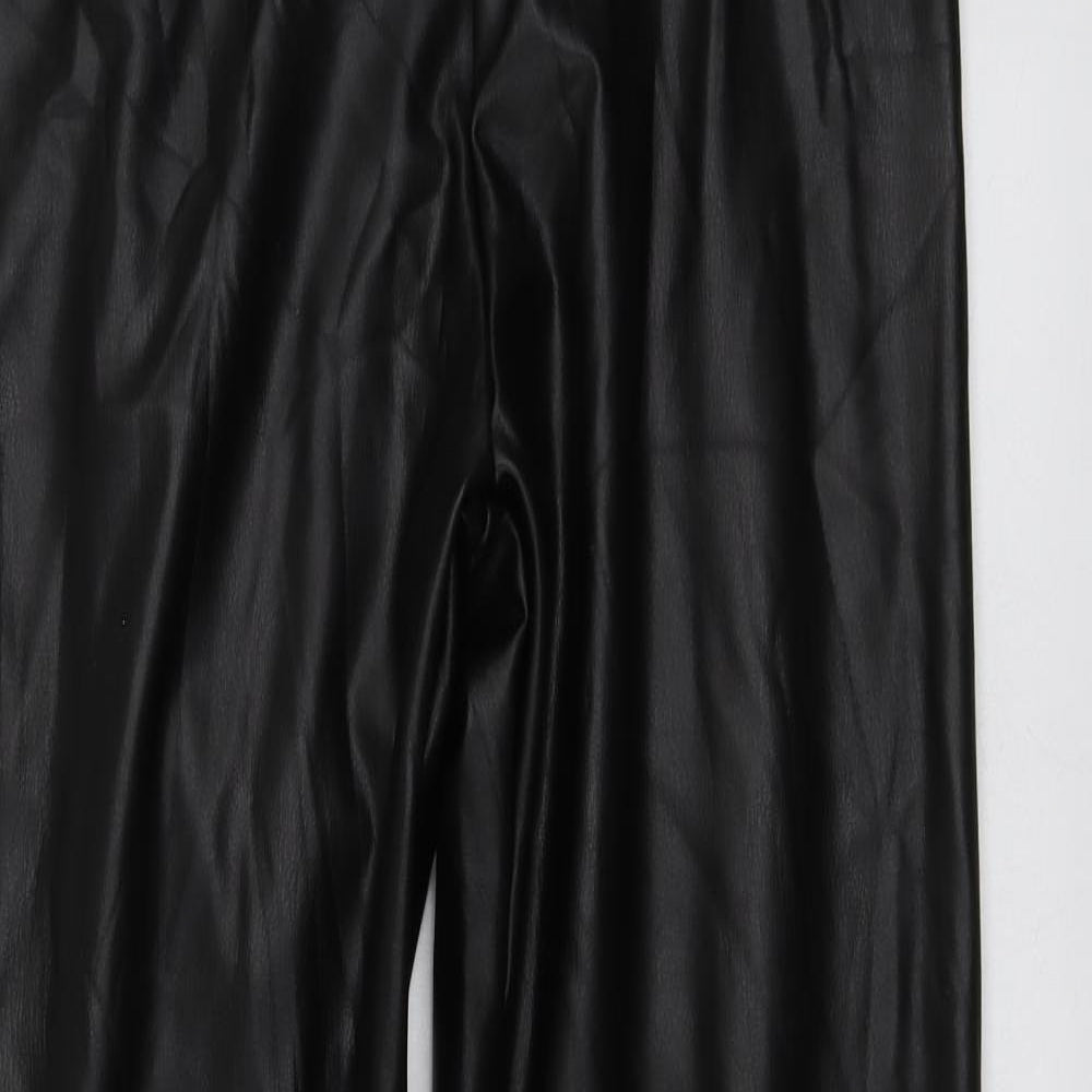 Womens UK Size 12 M&Co Regular Fit Jegging Black Trousers