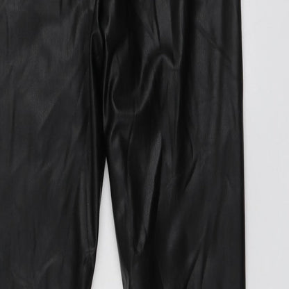 Womens UK Size 12 M&Co Regular Fit Jegging Black Trousers