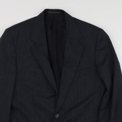 Mens UK Size S M&S Regular Grey Suit Jacket