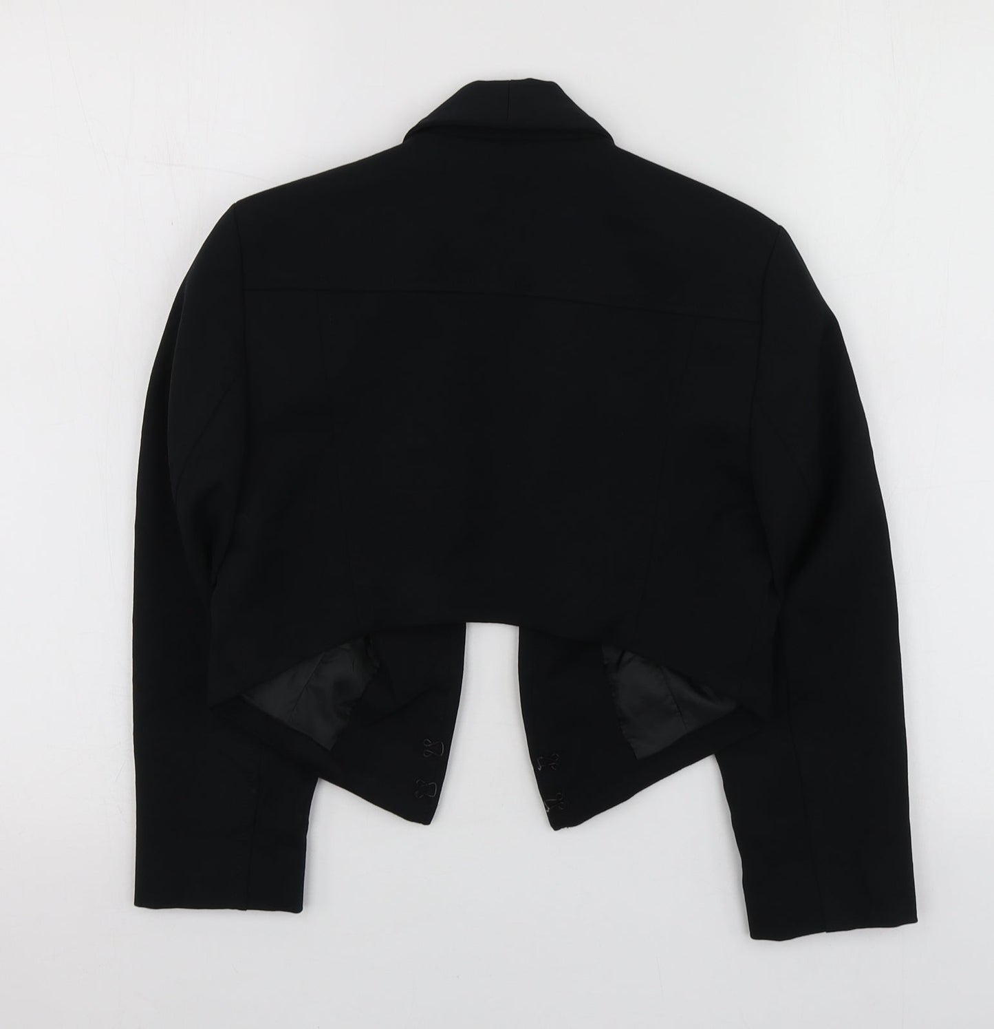 Try Womens Black  Polyester Jacket Blazer Size S