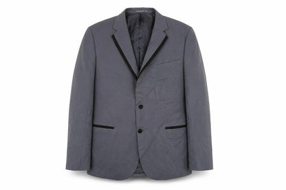 boohooMAN Mens Grey Polyester Jacket Suit Jacket Size L