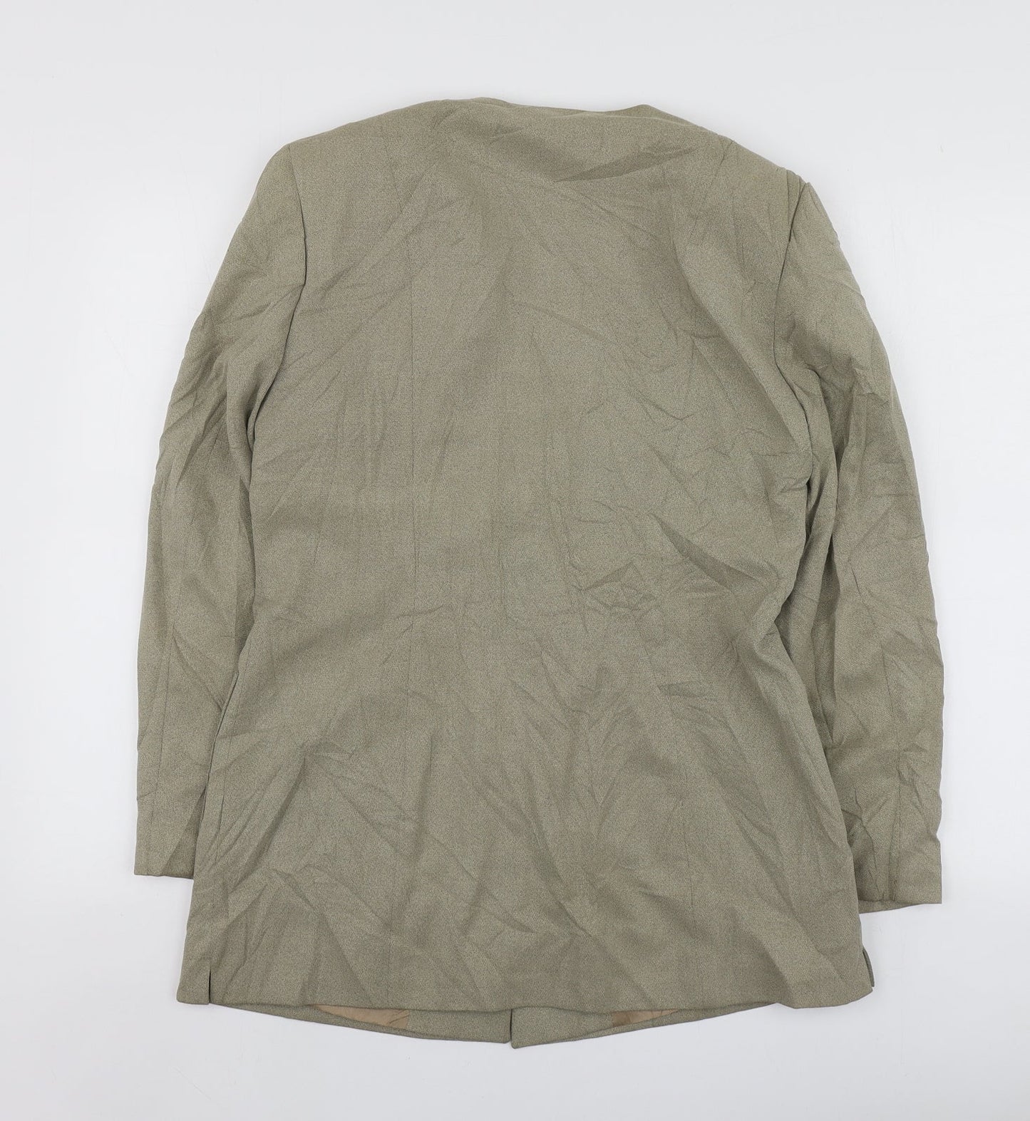 Bianca Womens Beige  Lyocell Jacket Suit Jacket Size 38
