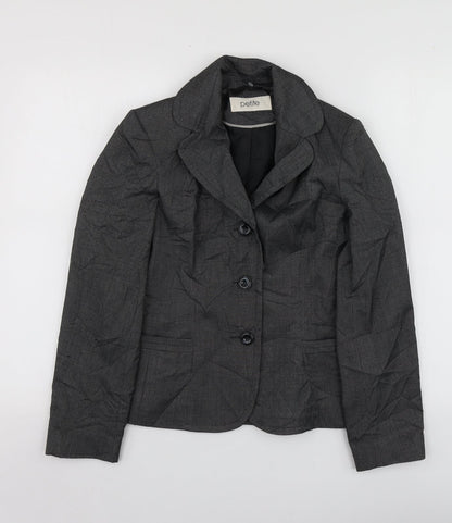 BHS Womens Grey  Polyester  Suit Jacket Size 8