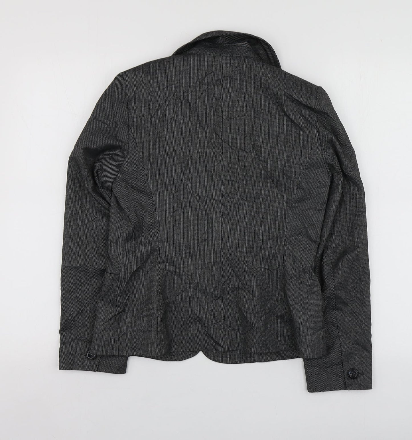 BHS Womens Grey  Polyester  Suit Jacket Size 8