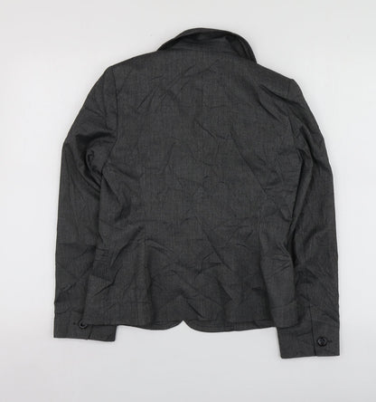 BHS Womens Grey  Polyester  Suit Jacket Size 8