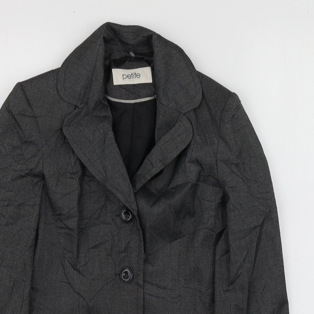 BHS Womens Grey  Polyester  Suit Jacket Size 8