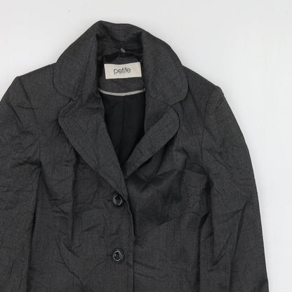 BHS Womens Grey  Polyester  Suit Jacket Size 8