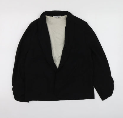 New Look Womens Black  Polyester Jacket Blazer Size 10