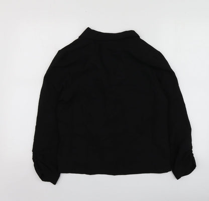 New Look Womens Black  Polyester Jacket Blazer Size 10
