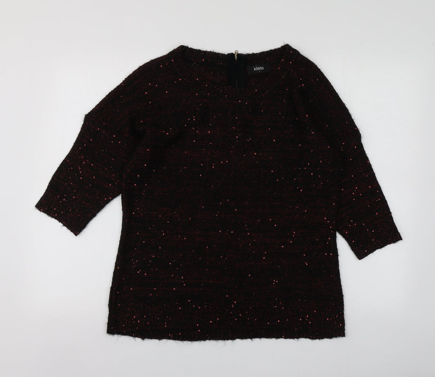 Womens UK Size L Klass Red Pullover Jumper