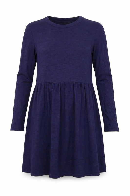 Studio Womens Blue  Viscose A-Line  Size 12  Crew Neck Pullover