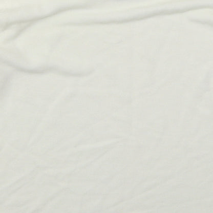 BHS Womens Ivory Boat Neck  Acrylic Pullover Jumper Size 12