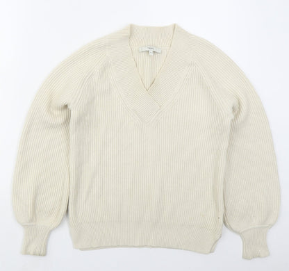 Womens UK Size XS NEXT Beige Pullover Jumper