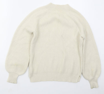 Womens UK Size XS NEXT Beige Pullover Jumper