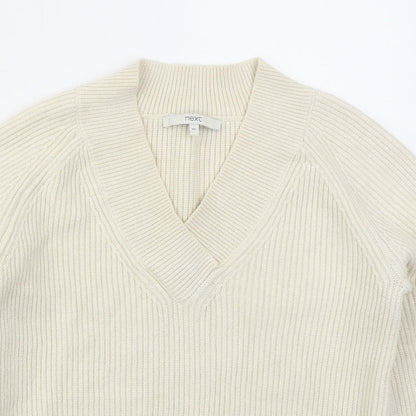 Womens UK Size XS NEXT Beige Pullover Jumper