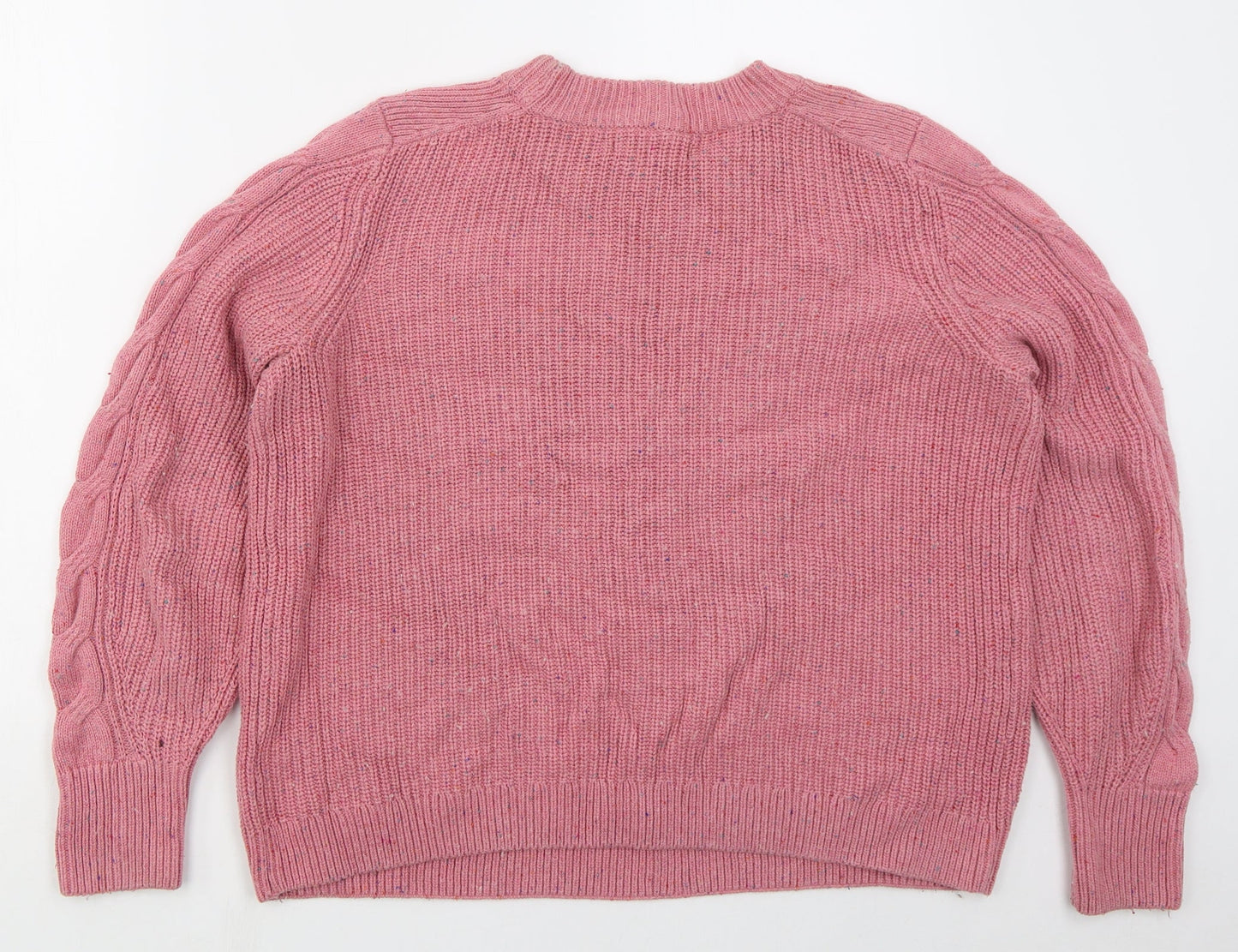 Womens UK Size L Marks and Spencer Pink Pullover Jumper