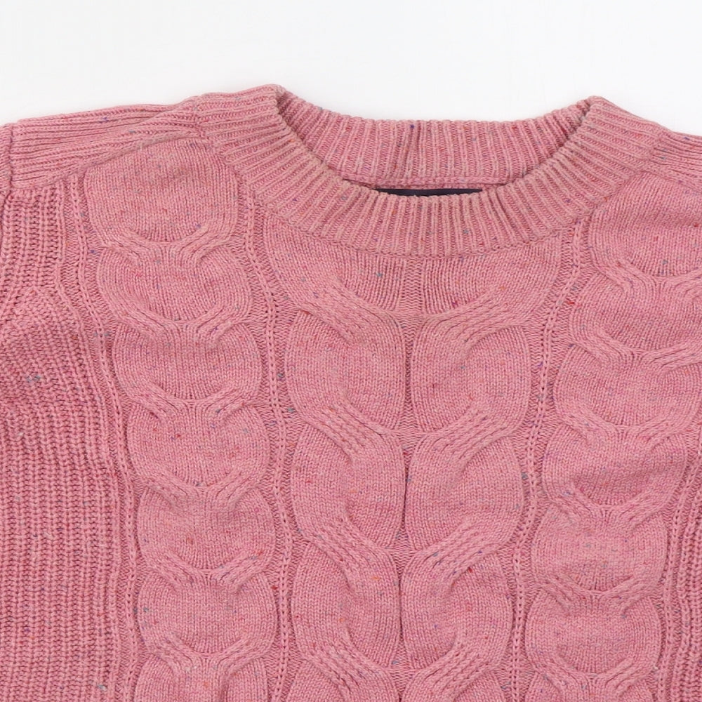 Womens UK Size L Marks and Spencer Pink Pullover Jumper