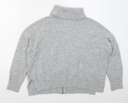 Womens UK Size 6 Topshop Grey Pullover Jumper