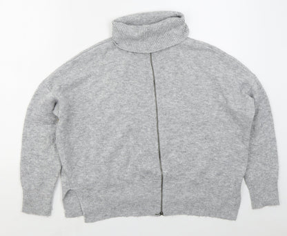 Womens UK Size 6 Topshop Grey Pullover Jumper