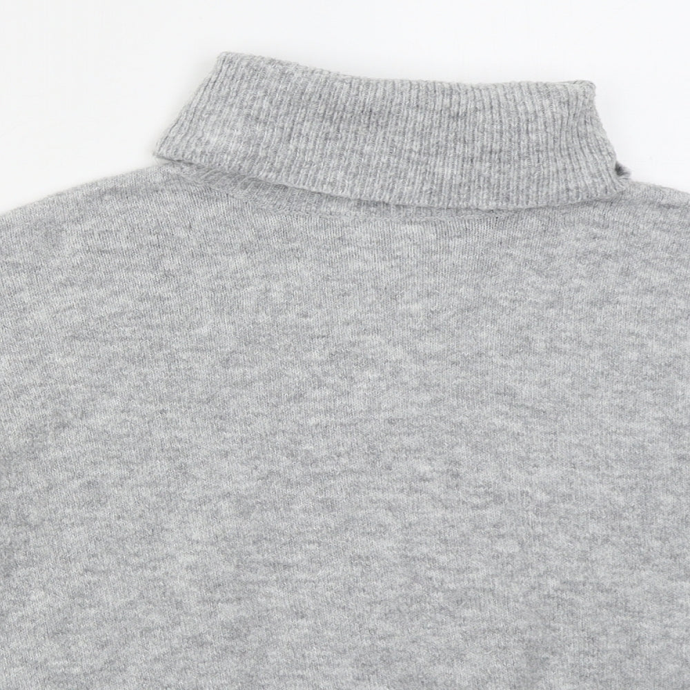 Womens UK Size 6 Topshop Grey Pullover Jumper