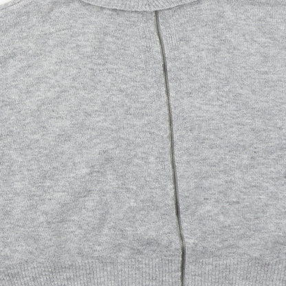 Womens UK Size 6 Topshop Grey Pullover Jumper