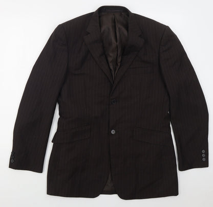 Mens UK Size 38 Burton Regular Brown Suit Jacket