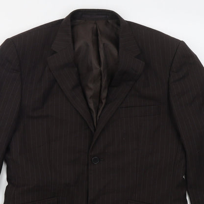 Mens UK Size 38 Burton Regular Brown Suit Jacket