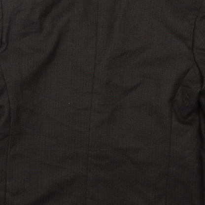 Craft & Barrow Mens Brown  Polyester Jacket Suit Jacket Size 44