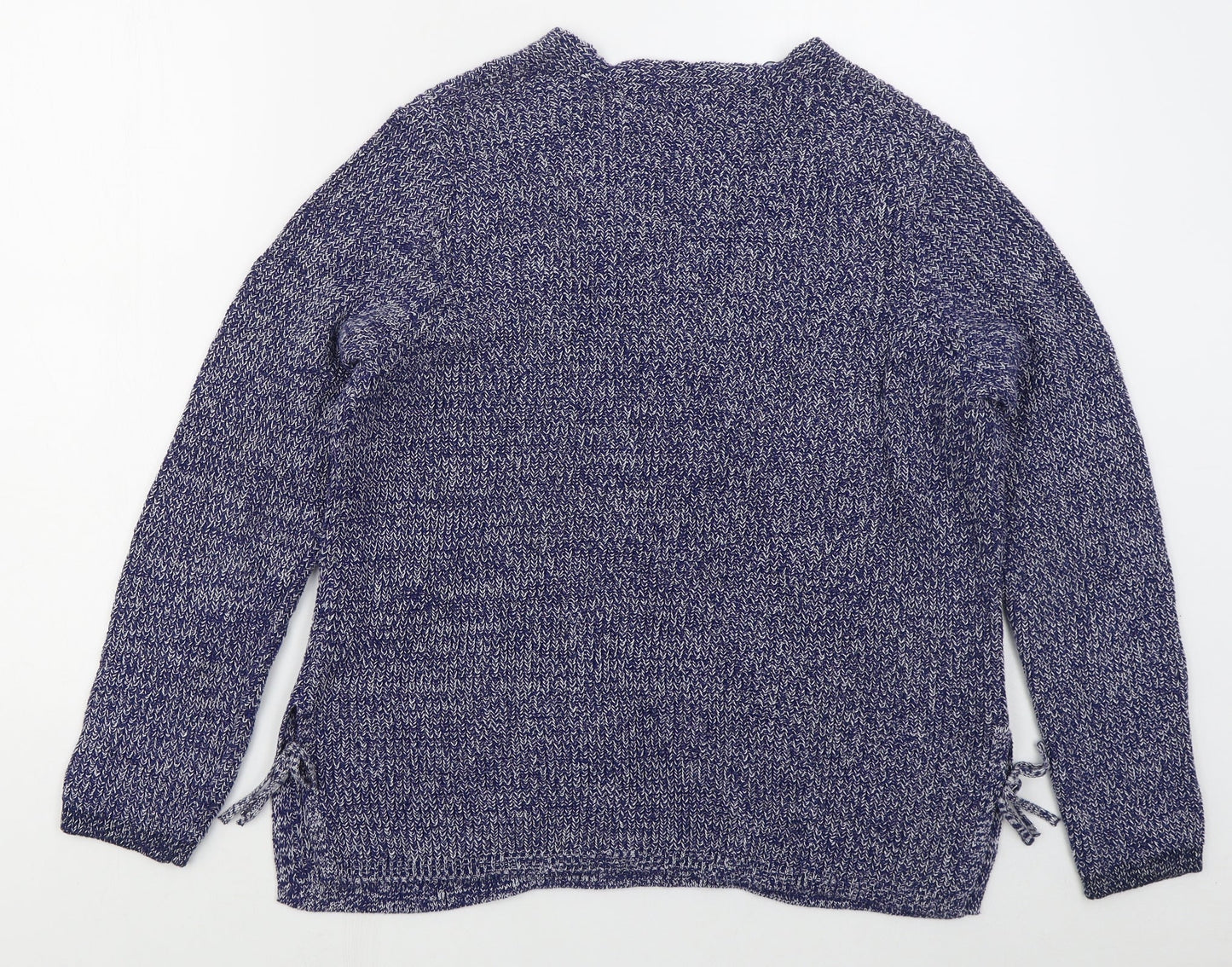 Womens UK Size 16 M&Co Blue Pullover Jumper