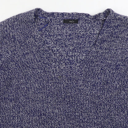 Womens UK Size 16 M&Co Blue Pullover Jumper