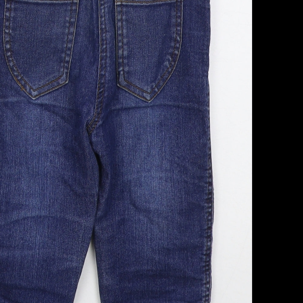 Minnie Minors Girls Blue  Cotton Straight Jeans Size 5 Years  Regular Button