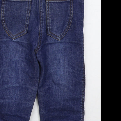 Minnie Minors Girls Blue  Cotton Straight Jeans Size 5 Years  Regular Button