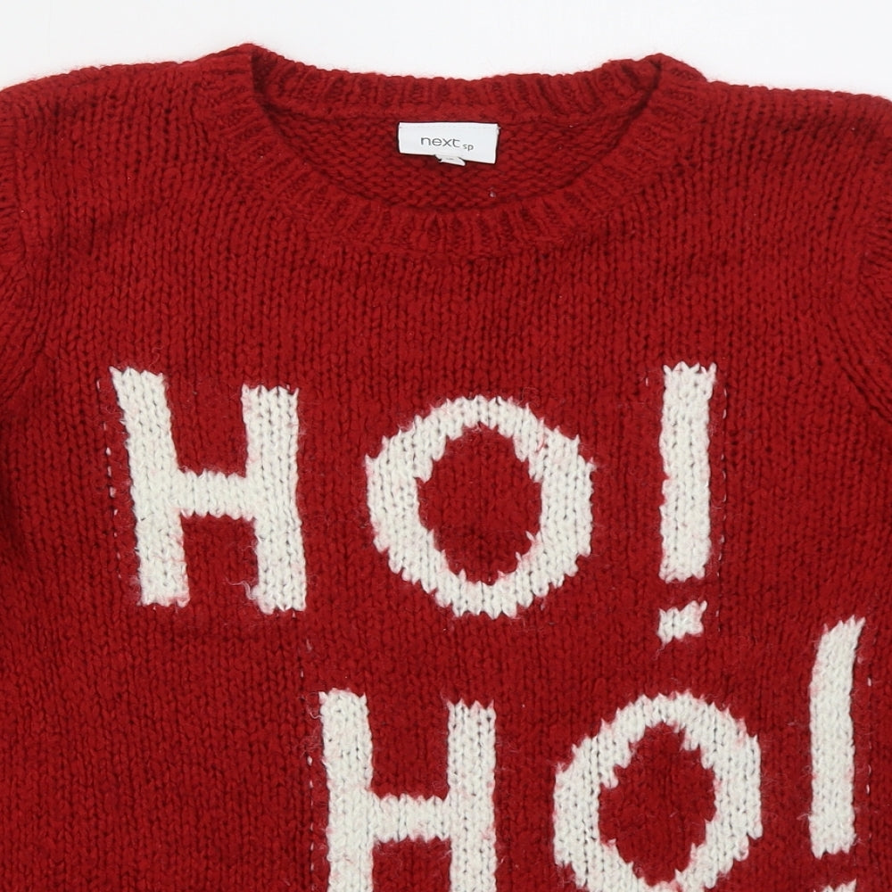 Womens UK Size 10 NEXT Red Pullover Jumper