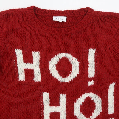 Womens UK Size 10 NEXT Red Pullover Jumper