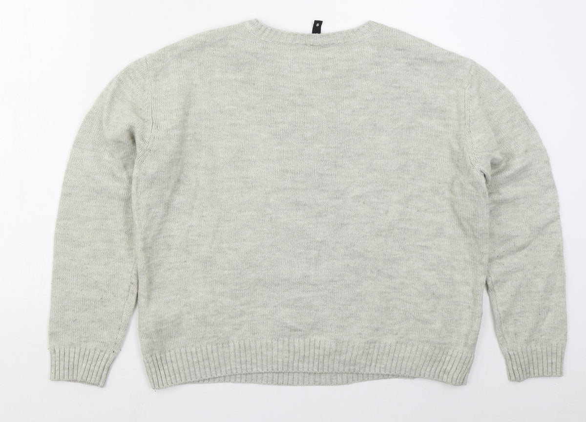 Womens UK Size S H&M Grey Pullover Jumper