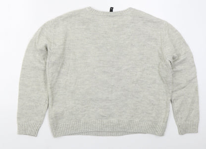 Womens UK Size S H&M Grey Pullover Jumper