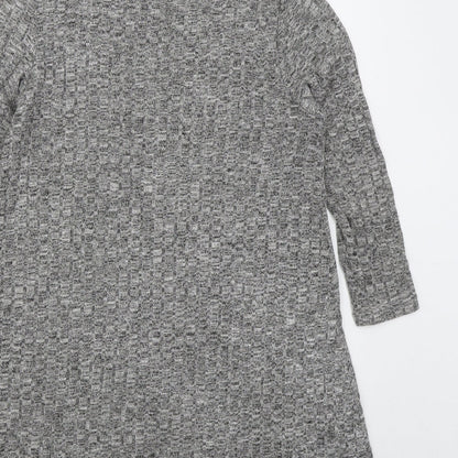 VERO MODA Womens Grey  Viscose Jumper Dress  Size S  Mock Neck Pullover
