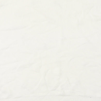 Womens UK Size L Stradivarius White Pullover Jumper