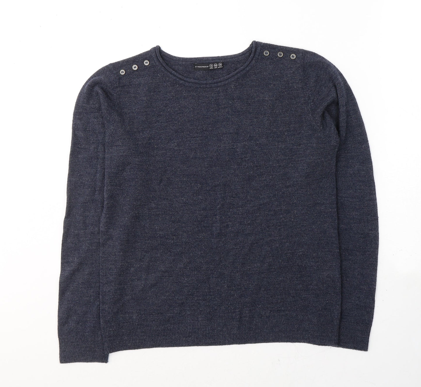 Womens UK Size 12 Atmosphere Blue Pullover Jumper