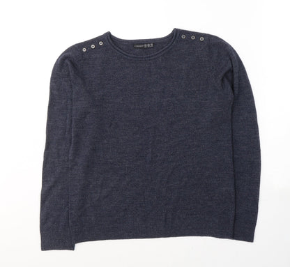Womens UK Size 12 Atmosphere Blue Pullover Jumper