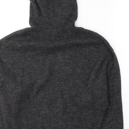 H&M Womens Grey  Acrylic Pullover Hoodie Size S  Pullover
