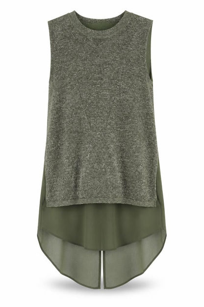 Womens UK Size XS Oasis Green Tunic Blouse
