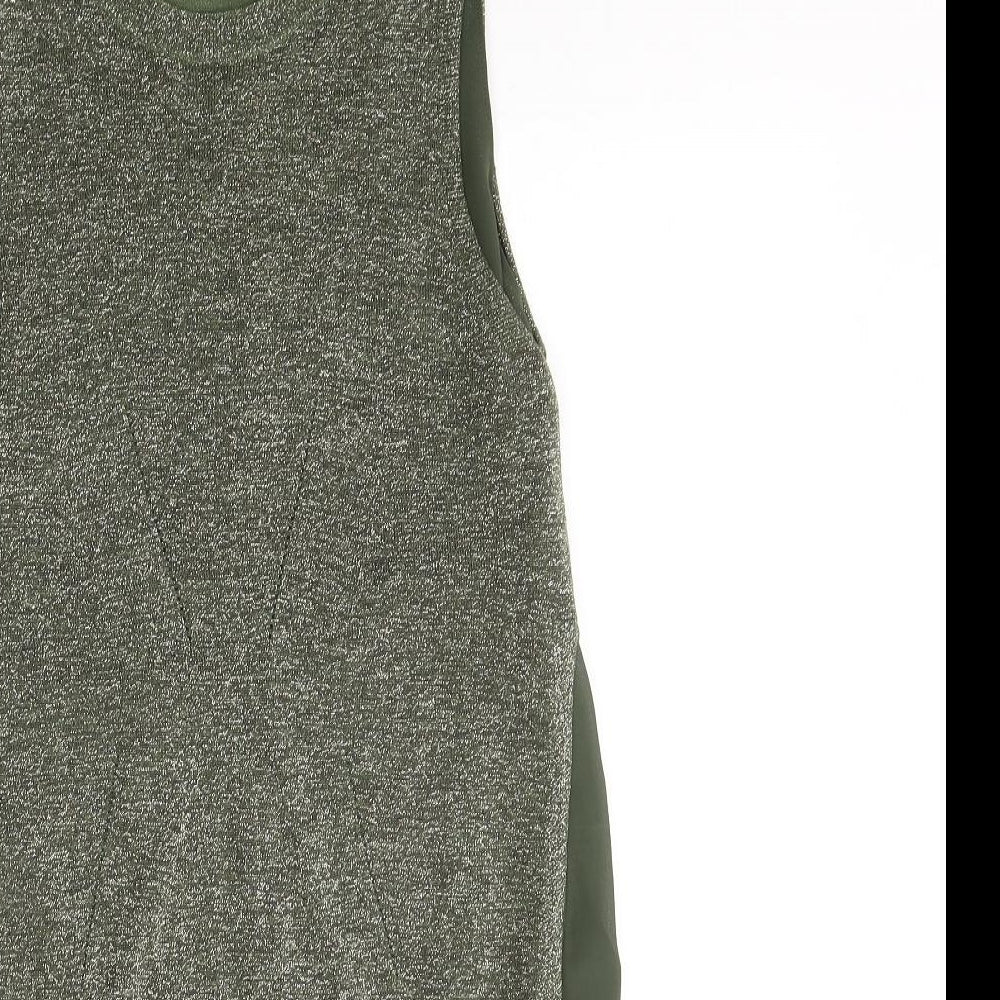 Womens UK Size XS Oasis Green Tunic Blouse